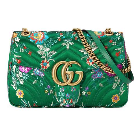 borsa gucci fiorellini|Gucci leather shoulder bag.